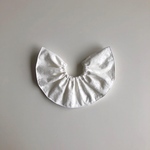 lace frill bib〈white〉　