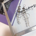 Irregular pearl silver chain 