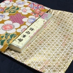 華やか梅柄黄＊御朱印帳入れ