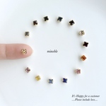 new▷一粒の煌めく宝石  ピアス/ノンホールイヤリング＊受注製作＊E43