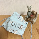子供用立体マスク（動物柄×ドット）