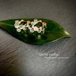 Raindrops+〈ピアス・イヤリング〉clear water