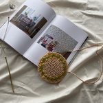 ミモザ刺繍のおでかけポシェット