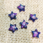 ★送料無料★宇宙ピアス パープル