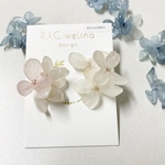 紫陽花　桜　【ピアス】
