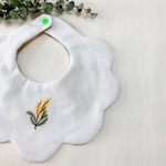 ▽刺繍スタイ ミモザ