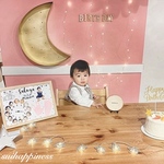 Dreamin' starlight♡simple 成長時計    手形足形つき  