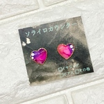 ハートのピアス/ノンホールピアス