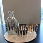 （No.36 ）金とプラチナの耐熱酒器3点セット