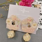 【SALE 半額】 Flower❁︎pink イヤリング