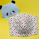 立体マスク    4重 ガーゼ × 綿  ドット #1 《小》子供用