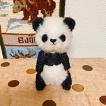 凛々しいパンダさん　テディベア　ハンドメイド