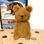 茶ベアさん① テディベア　ハンドメイド