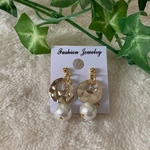 ゴールド♡パールピアス