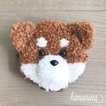 柴犬もこもこポーチ　ぬいぐるみわんこ　犬モチーフ