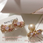 【受注制作】muguet × ribbon ピアス S