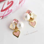 ♡Pink Heart♡ ピアスorイヤリング