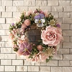 《natyu0094様オーダー品》ローズとビオラのミニリース(14cm)