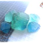 5個セット ブルーフローライト ブルーグリーンフローライト 蛍石 原石 No.3667