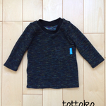 長そで 丸首Tシャツ70
