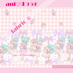 ani♡Яｺﾗﾎﾞfabric⑥(110㎝×100㎝)シーチング 