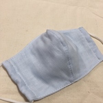 立体布マスク大（無地水色）