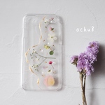 送料無料！小花×ゴールドiPhoneケース