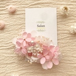 桜と紫陽花シリーズ　バレッタ　フラワーガーデン