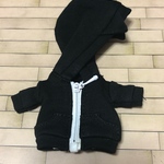 猫耳パーカー黒 オビツ11 