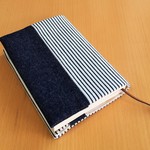 【再販×２】ヒッコリーデニムとデニムのブックカバー＊文庫本
