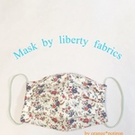  3Lサイズ　大人さわやか可愛いマスク　布　liberty print