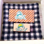 「スイミングくん」＊消しゴムはんこ
