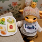 ミニミニ刺繍スタイ｢ランチ🥄｣