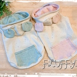 犬服 耳付き カラーネップ パーカー　Sサイズ