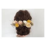 ヘアアクセサリー  髪飾り　ドライフラワー