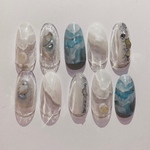 波ニュアンスネイル 𓆡 ネイルチップNo12