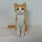 羊毛フェルト 茶とら猫ちゃん(お座り)
