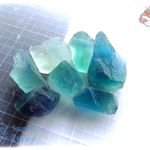 7個セット ブルーフローライト ブルーグリーンフローライト 蛍石 原石 No.3670