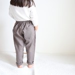 【110】リネンパンツ ミルクココア