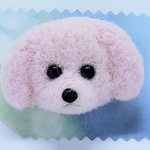 さくらトイプーちゃん☆ブローチ☆羊毛フェルト