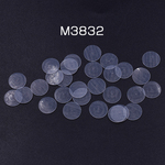 M3832    60個    ピアス用保護シリコンプレート クリア 10mm 3×【20ヶ】