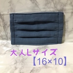 【送料込】Lサイズ大人マスク　＊スモーキーブルー＊