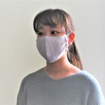 【再販❤】ガーゼマスク・グレージュ×ホワイト