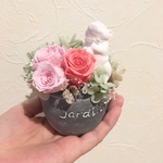 母の日♡うさぎアロマストーンフラワー♡