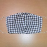 送料込み　大人用立体ガーゼマスク⑩（茶チェック）