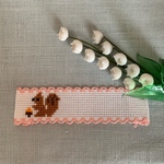 送料無料★手刺繍のネームタグ★〜りす＆どんぐり