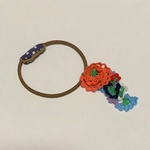 プチプラ  お花のヘアゴム