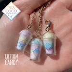 Cotton Candy keychain ミニチュア　コットンキャンディー　キーホルダー