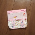 ふた無し移動ポケット　いちごピンク
