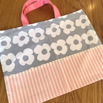 絵本袋 レッスンバッグ  切り替えあり